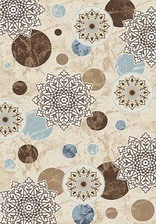 Ковер VALENCIA DELUXE_d309, 1,5*3, STAN, CREAM-BROWN